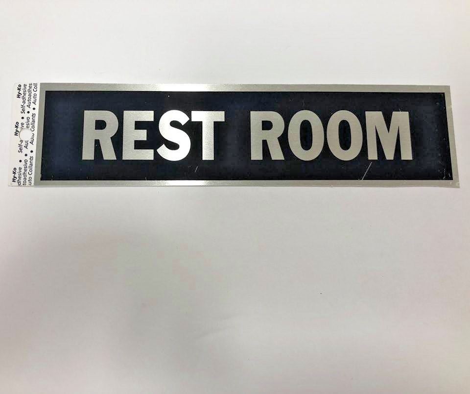 Hy – Ko Self Adhesive Aluminum Sticker Decal Sign Business Building Door 8&Prime; x 2&Prime;
