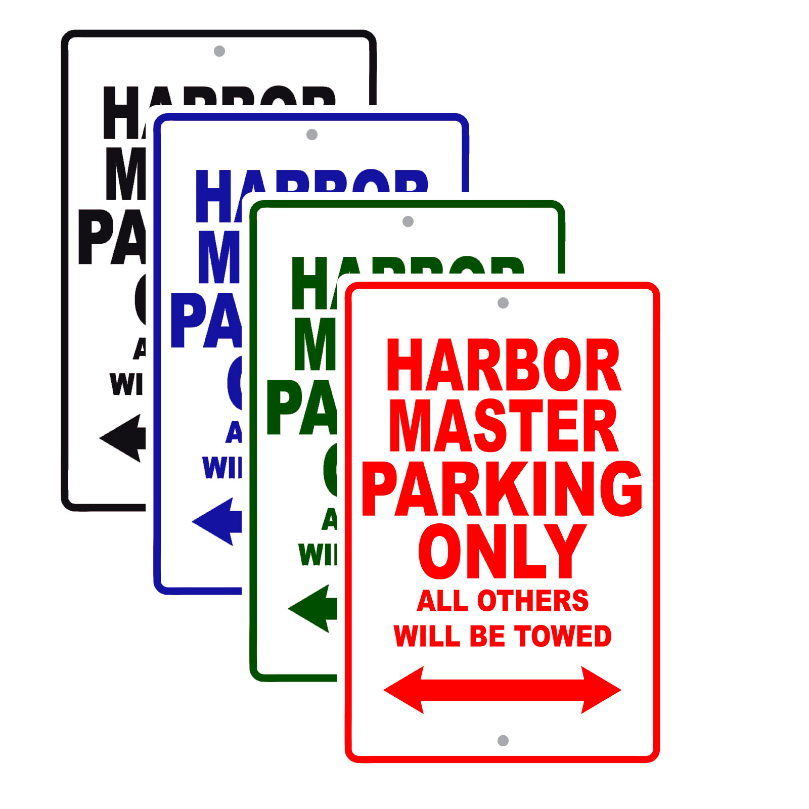 Harbor Master Parking Only Boat Ship Yacht Marina Lake Dock Aluminum Metal Sign