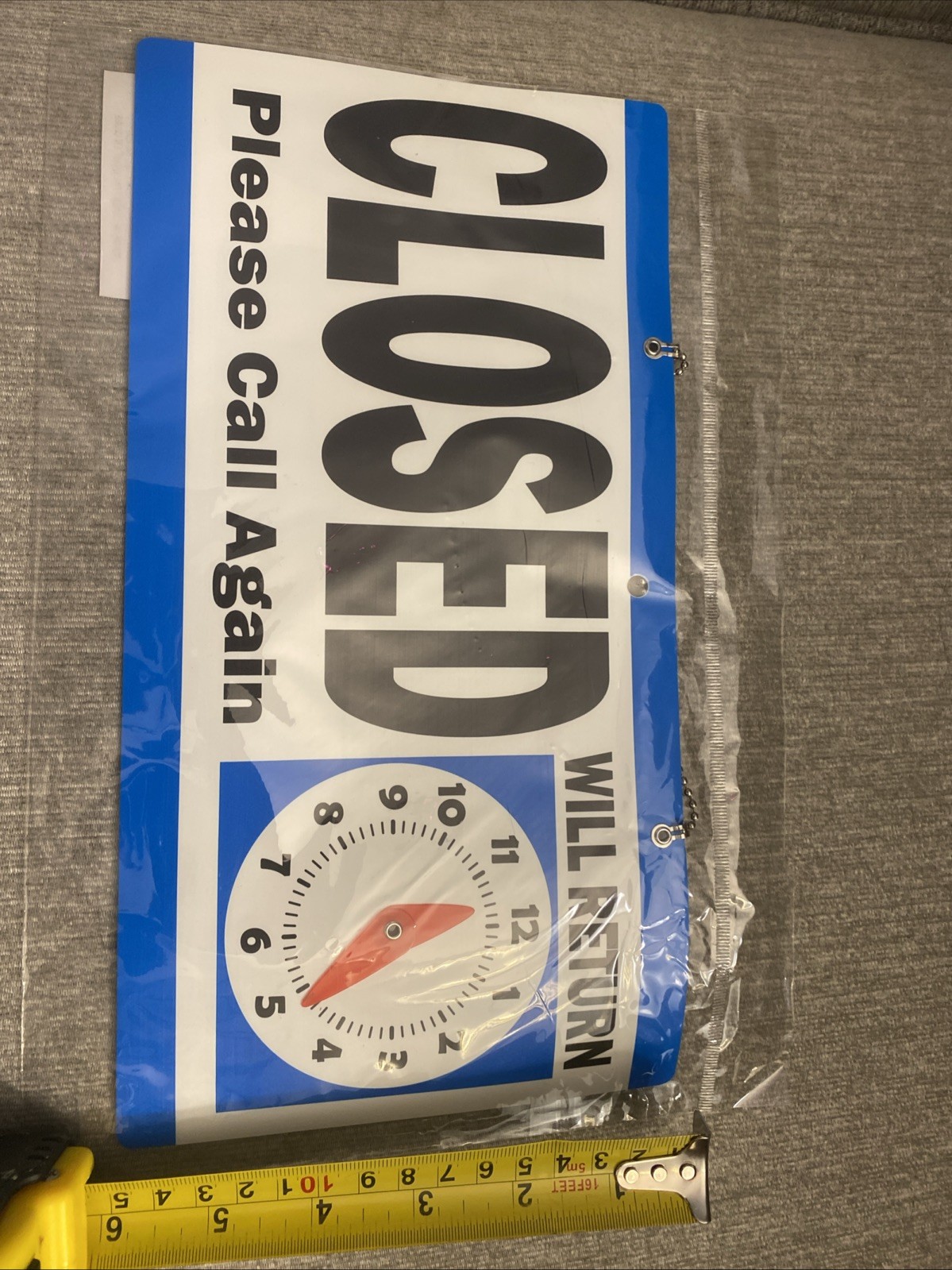Open/ Closed Sign, Polystyrene Plastic
