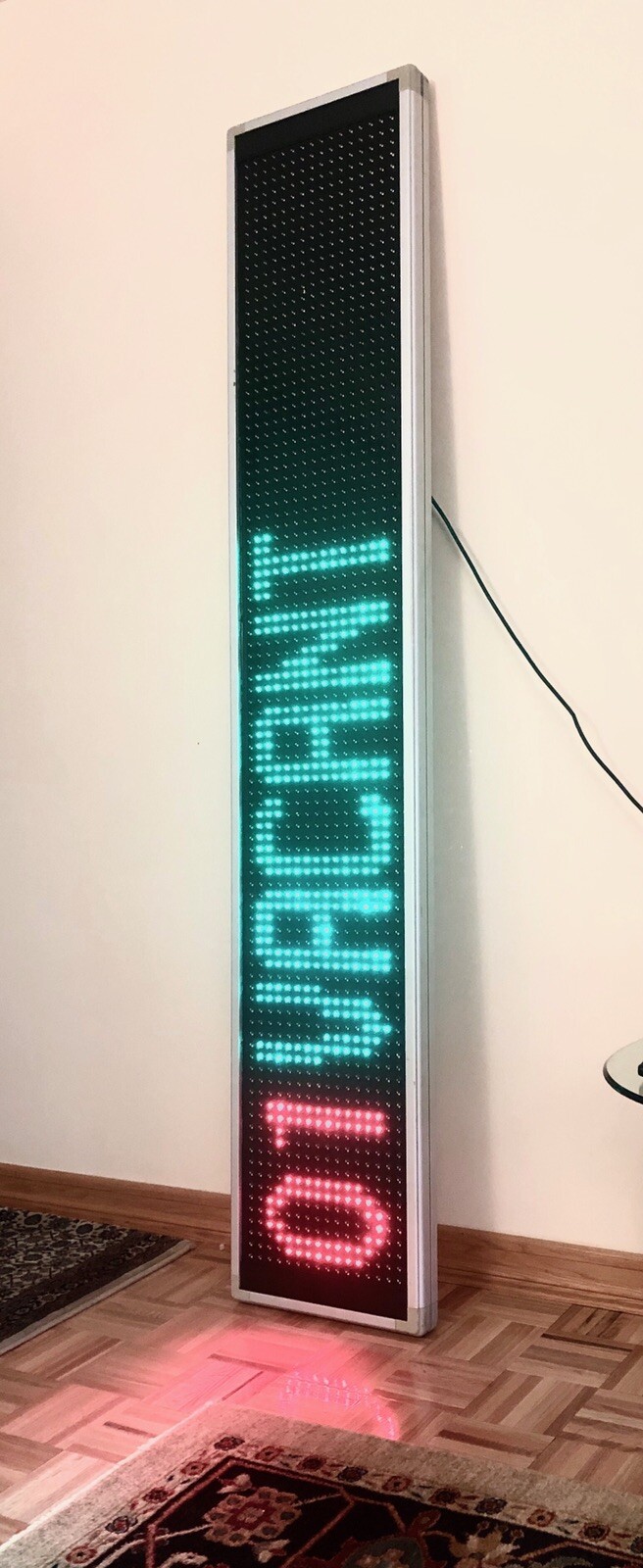 led display sign 81×15 Multicolor With Remote Control