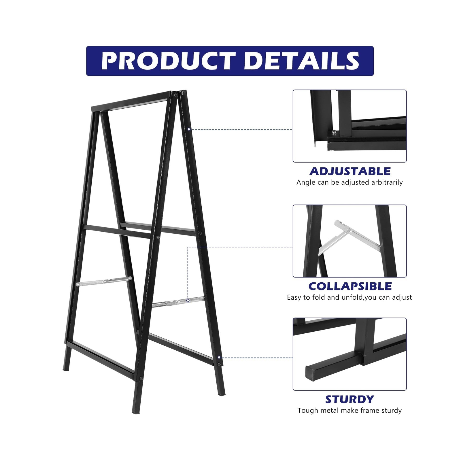 Kigley 6 Pcs A Frame Sign 24 x 36 Inch Folding Sidewalk Sign Sandwich Board S…