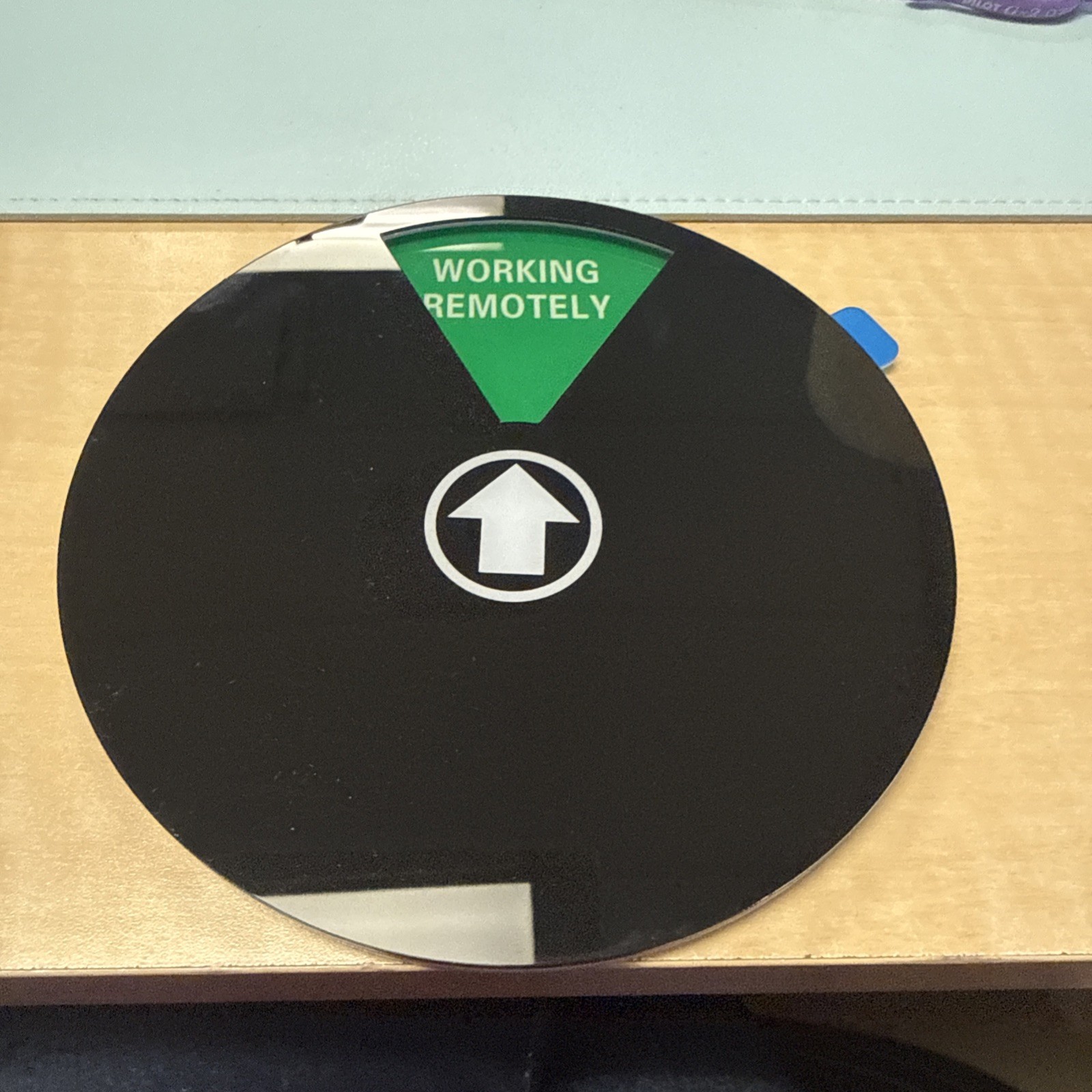 Double-Sided Door Hanger Sign Set, Plastic Black: Meeting/Knock/Do Not Disturb