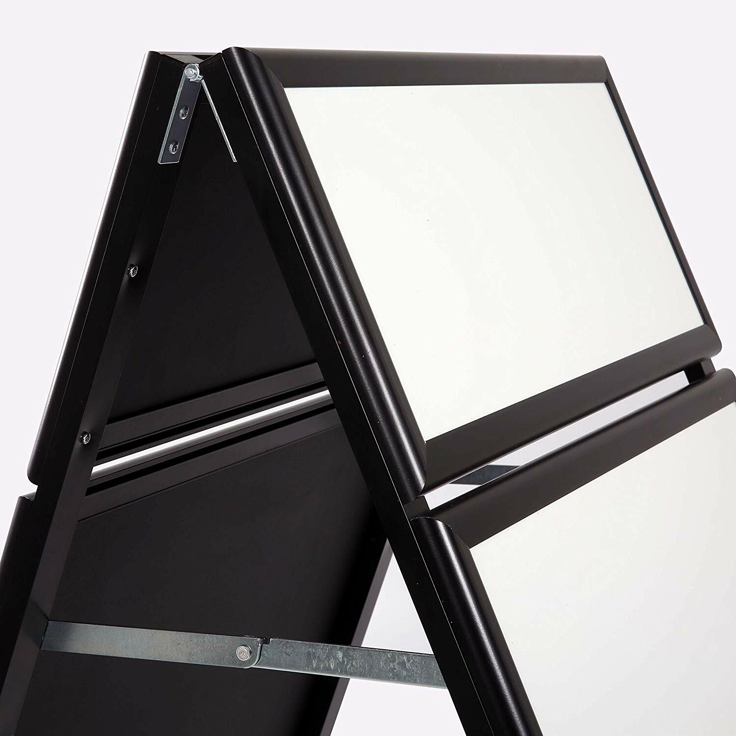Double Sided Large Poster Sidewalk Menu Advertising A Board Sign 22×28&Prime; Black