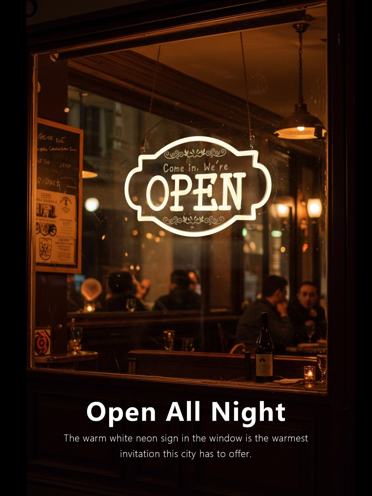 Retro Open Neon Sign,11.8 Inch Open Light up Sign – Cool Neon Light Wall Deco…