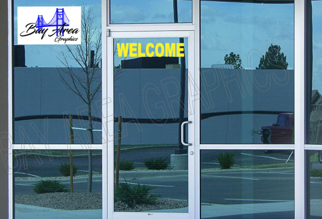WELCOME Vinyl Decal Storefront Window Sign Business Door ORACAL 651