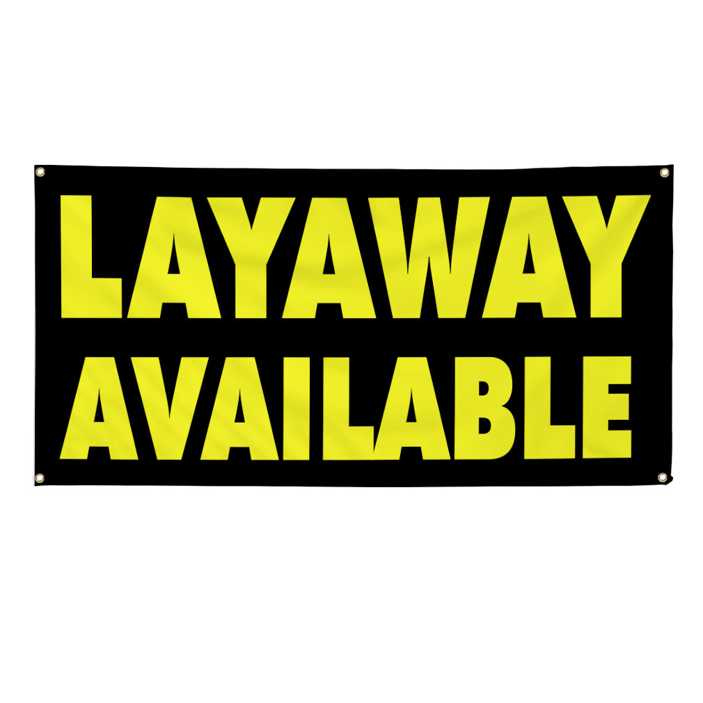 Vinyl Banner Multiple Sizes Layaway Available Advertising Printing A Business