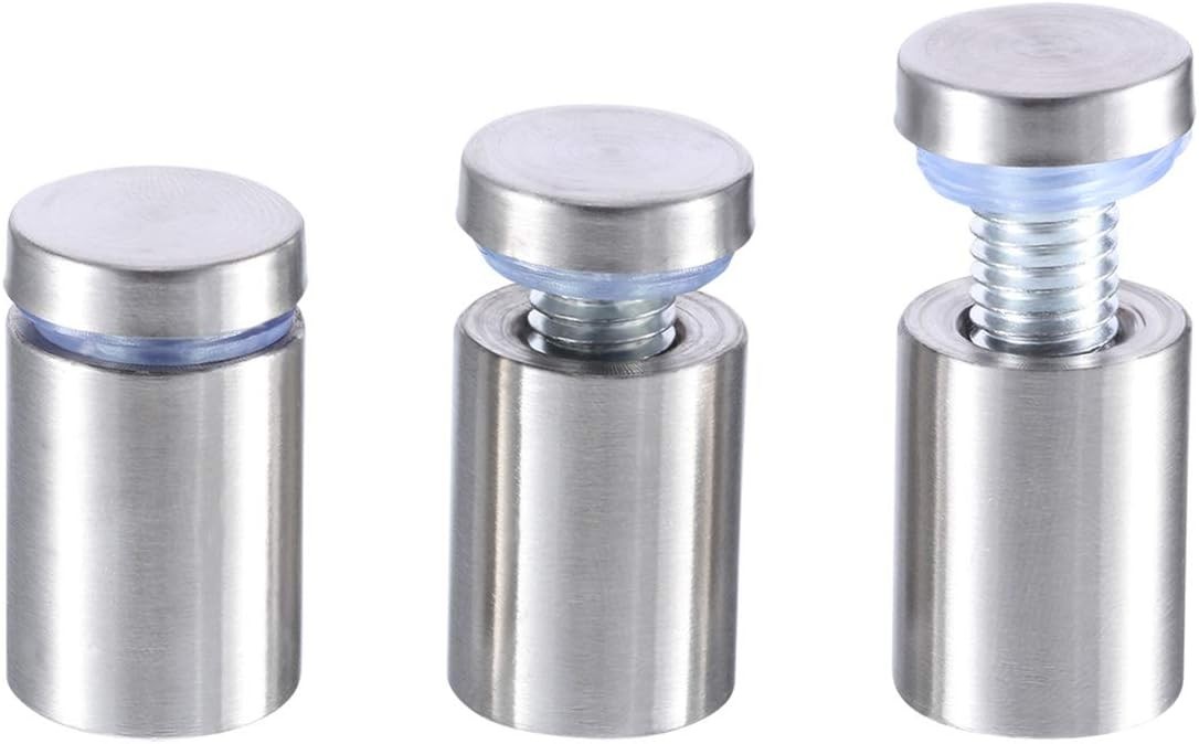 3/4 X 1 Inch Sign Holders Standoff Screws Wall Mount Hardware Advertising Glass
