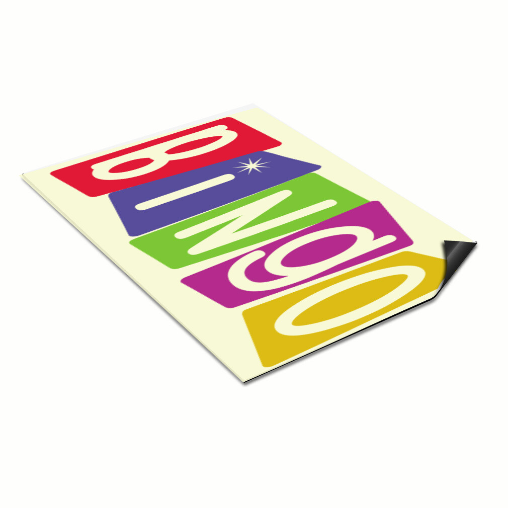Car Magnet Set of 2 Bingo A Outdoor Advertising Printing Industrial Sign