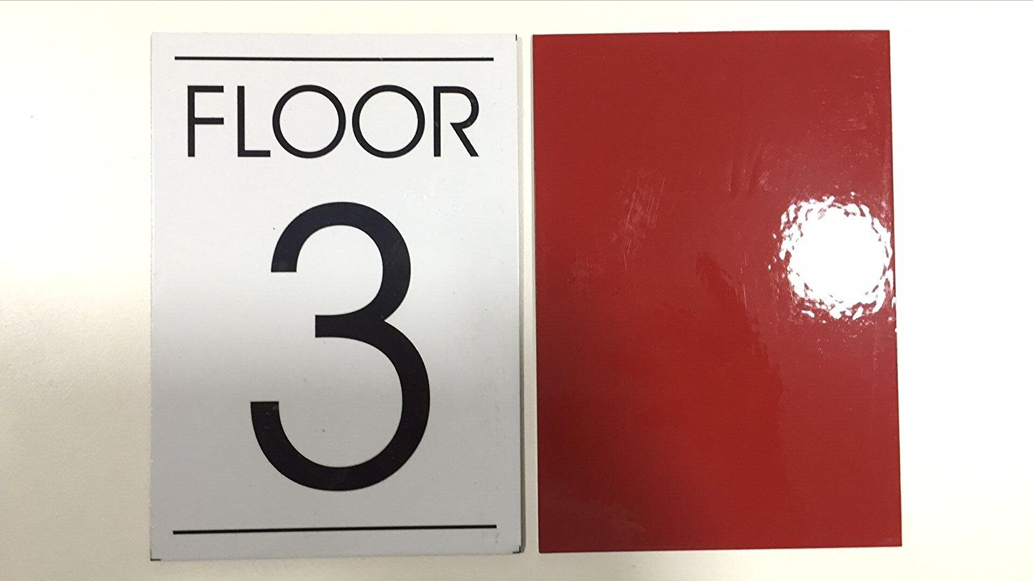 FLOOR 3 SIGN ( WHITE )-REF24-1027