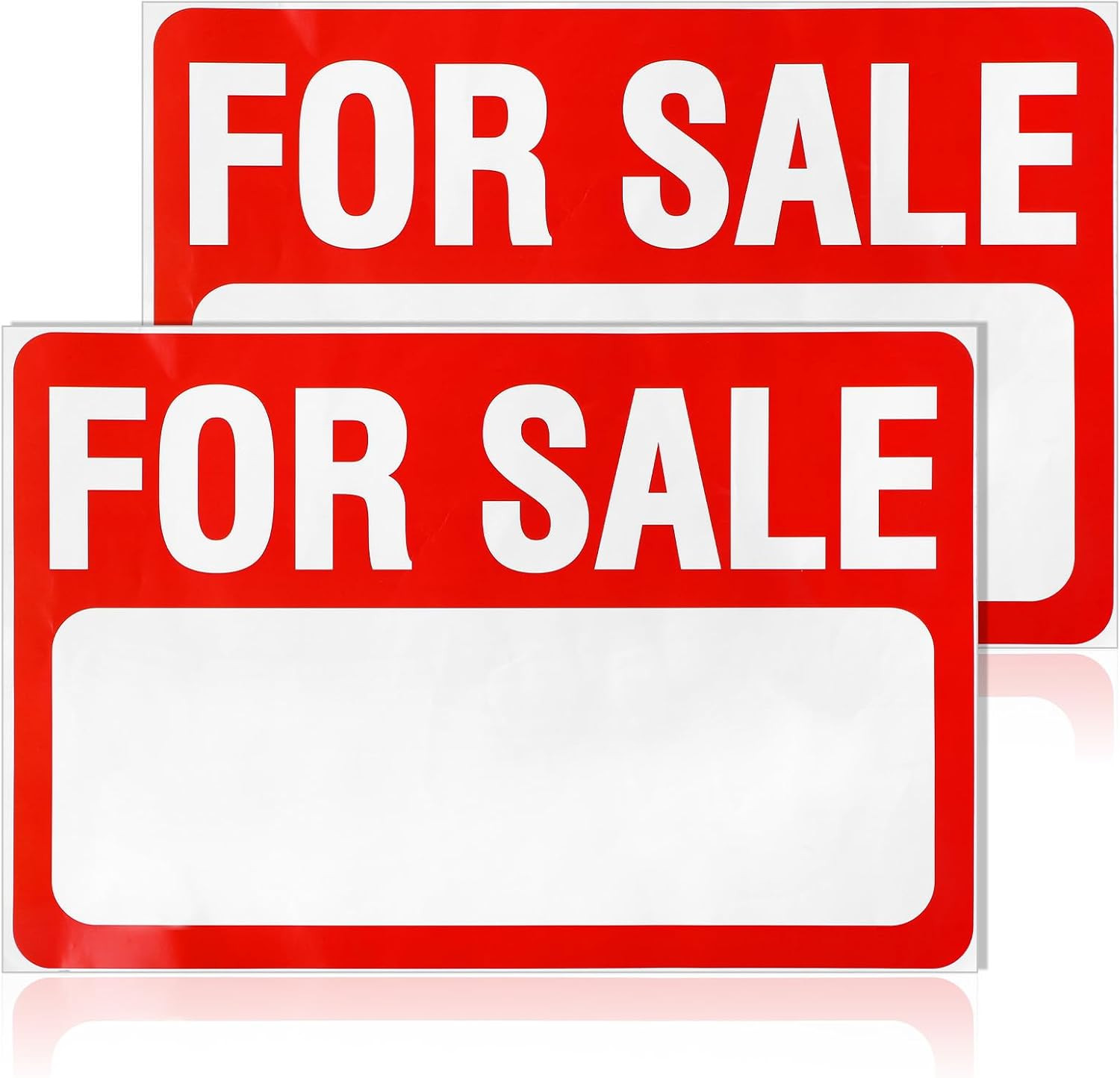 2 Pcs for Sale Sign Car Sticker, 12&Prime; X 8&Prime; Plastic Self-Adhesive Vinyl Sale Sign