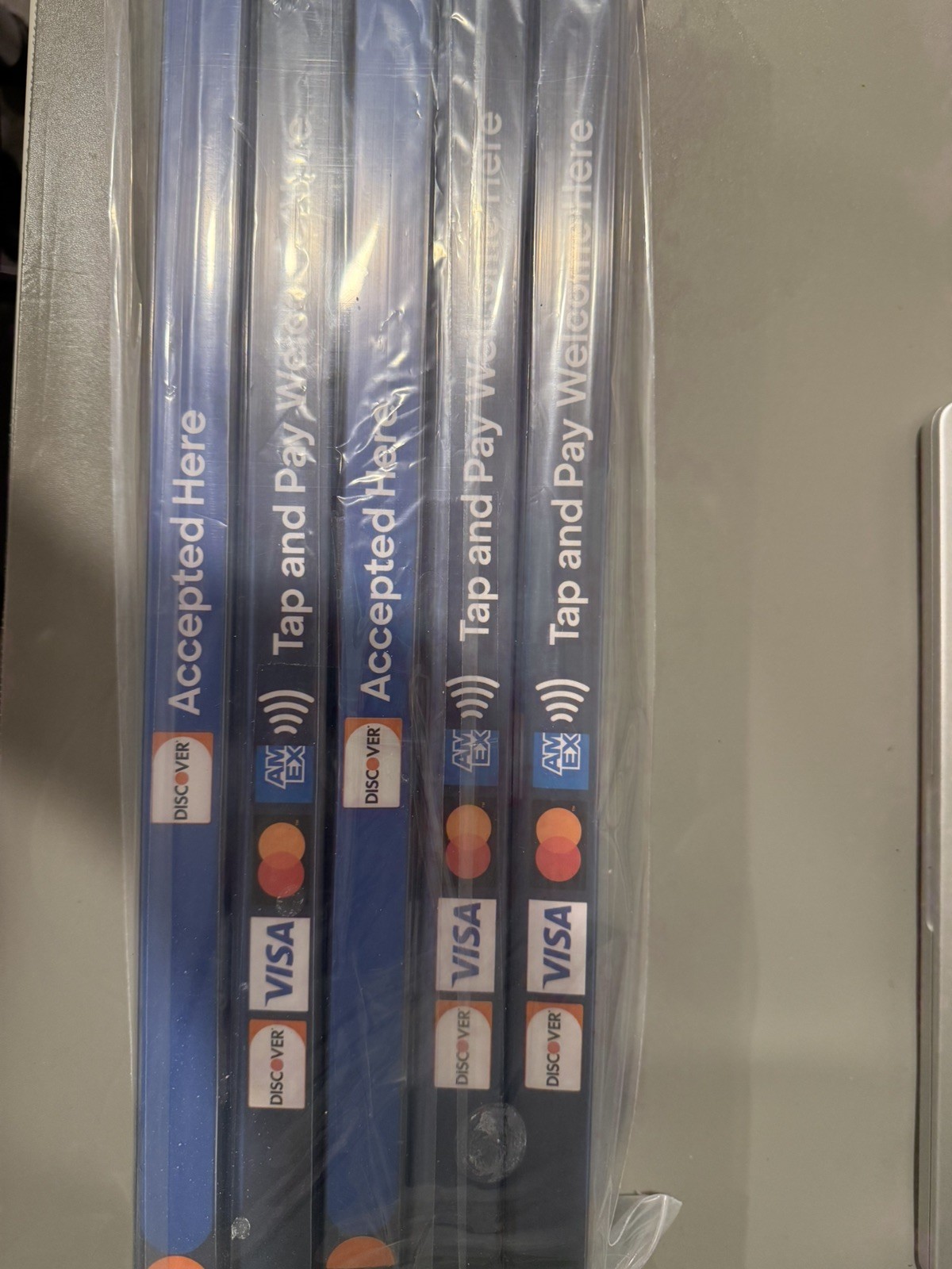 Pack of 10 Grocery Checkout Lane Dividers 16&Prime;L x 1&Prime;D 1 3 or 4 logos. NEW