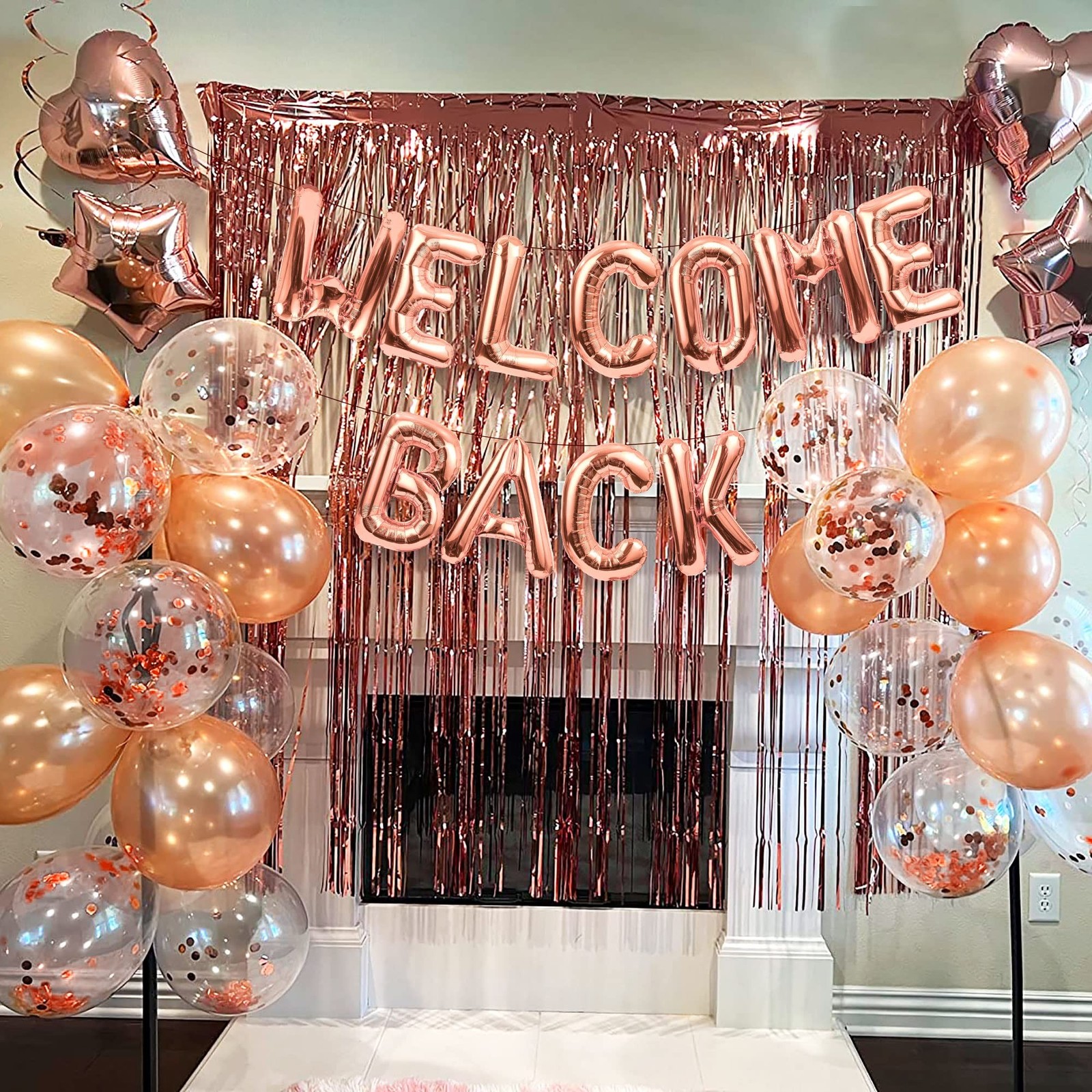 16 PCS Welcome Back Banner Balloons Welcome Back Office Decoration Welcome Ba…