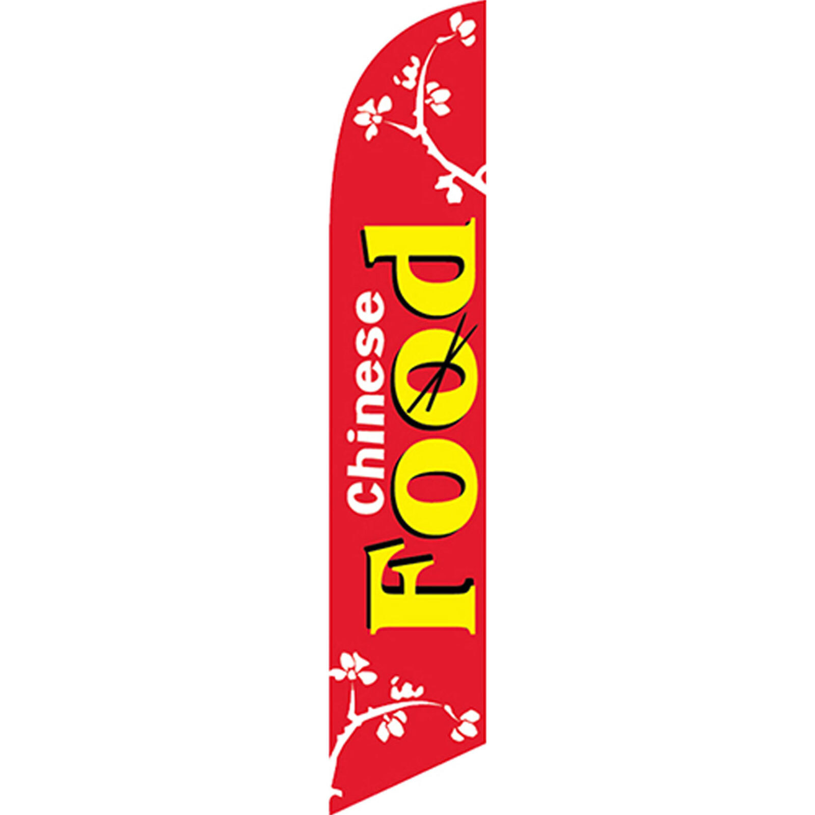 Chinese 2 1/2 ft X 11 1/2 ft Windless Swooper Flag (Hardware Not Included)