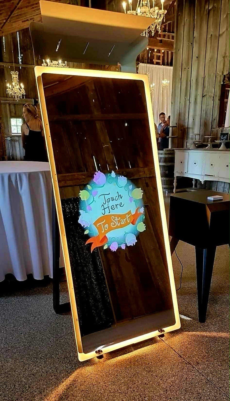 Photo booths wedding pictures Floor Standing LED Frame Sign,