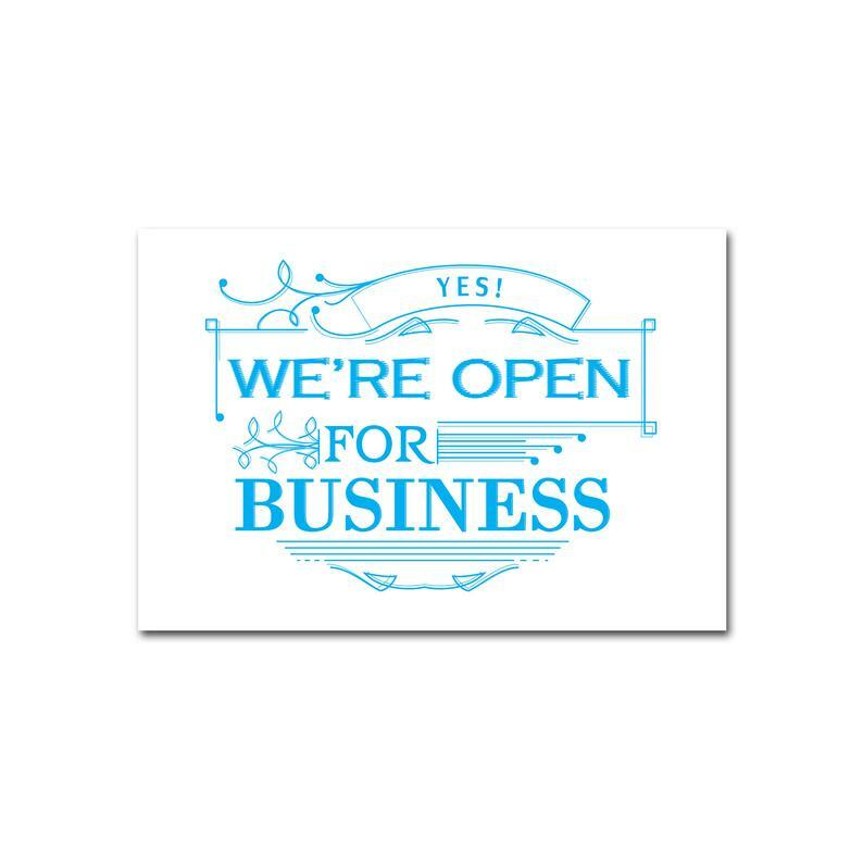 We&rsquo;re Open For Business Store Sign 19&Prime; x 13&Prime;