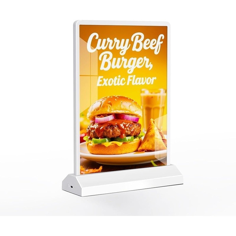 Double-Sided LED Tabletop Sign W/ Long-Lasting Illumination Bars Cafés Events US