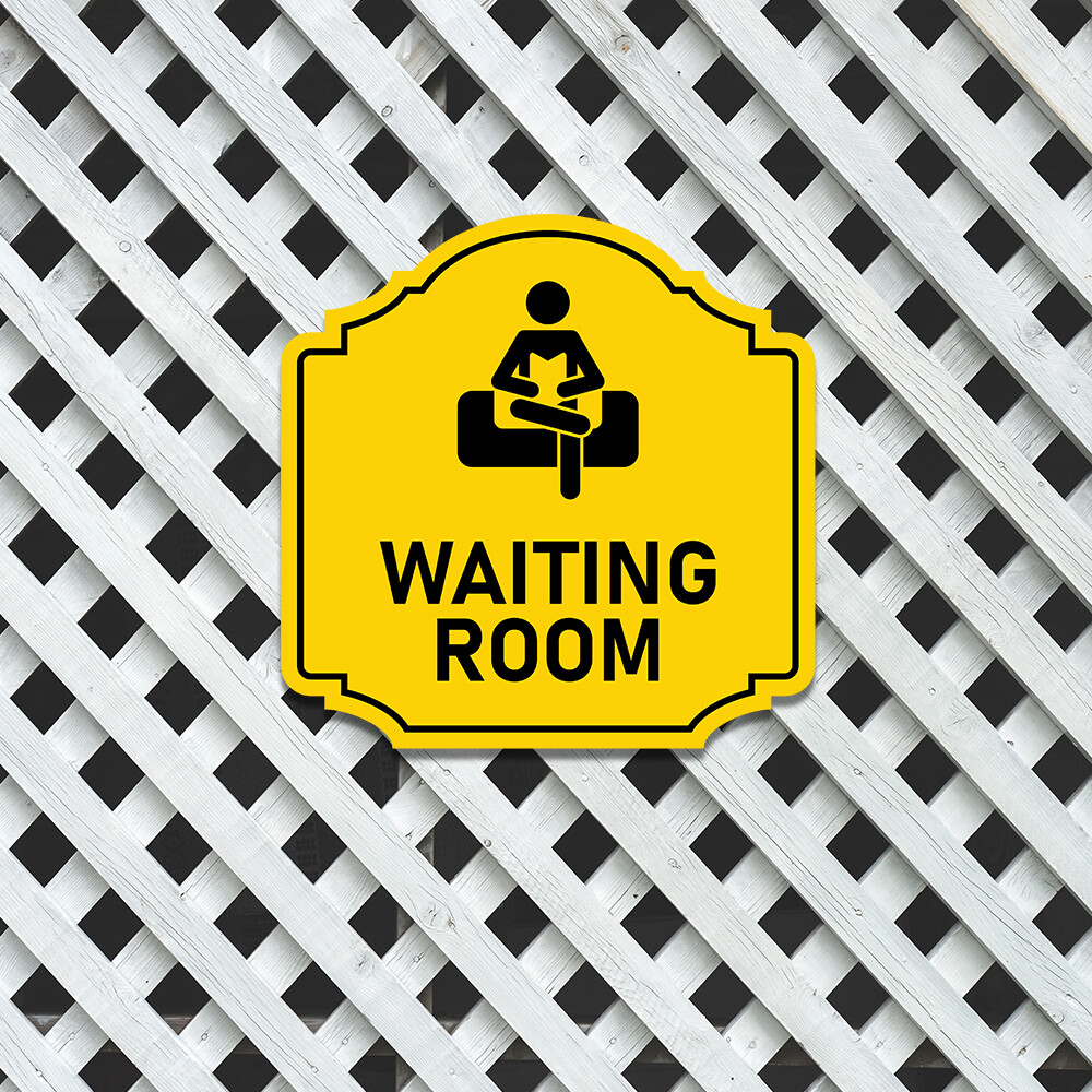 Heritage Plus Waiting Room Wall or Door Sign | Workplace Business Signage