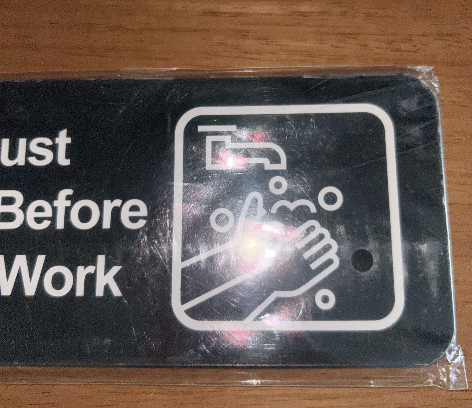 employees must wash hands sign Brings 4 In Pack