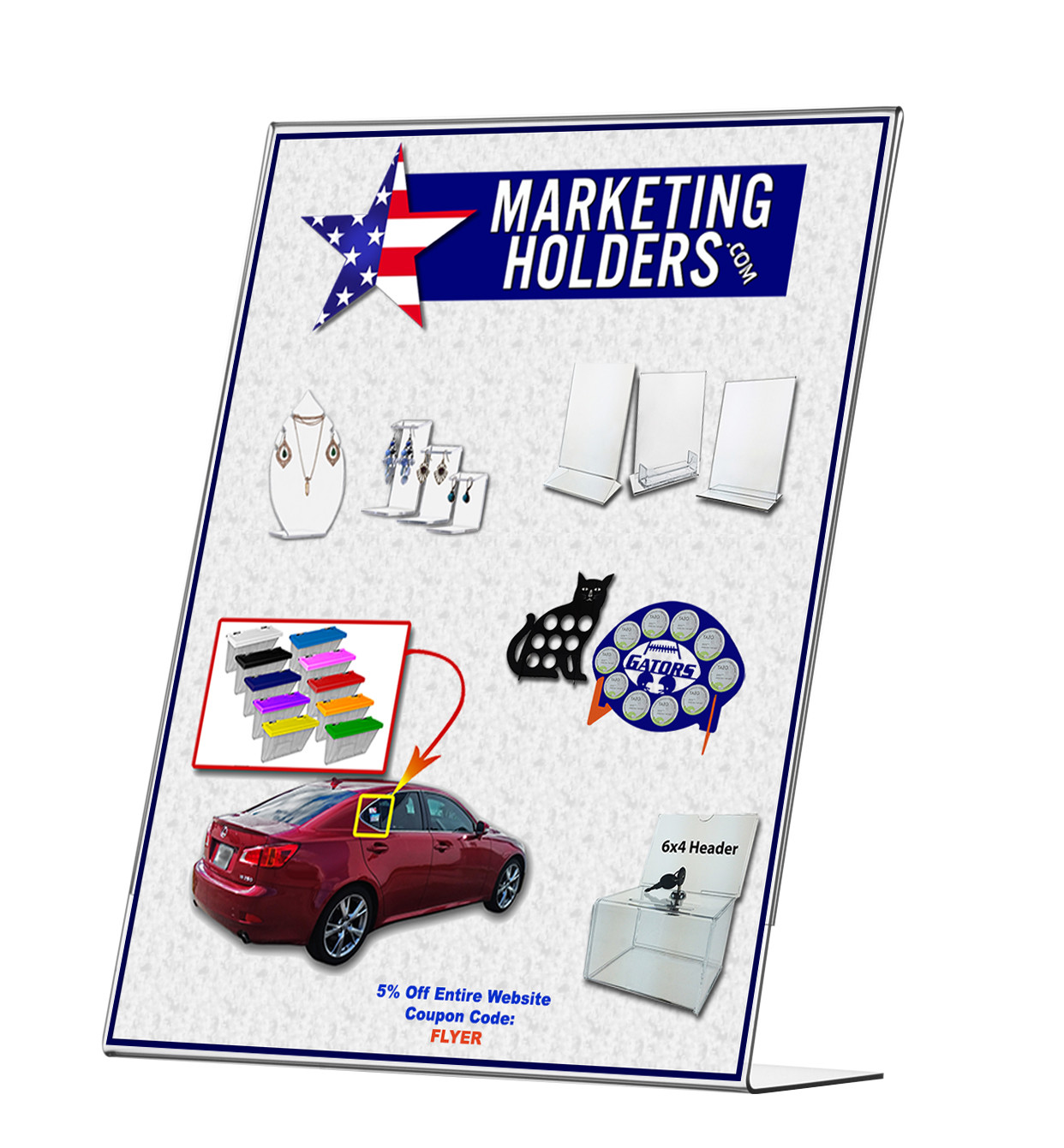 Counter Tabletop Business Advertisment Sign Menu Product Photo Display Frame