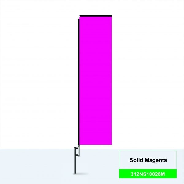 12ft Solid Color Boomer Rectangle Banner Flag Business Advertisement Sale Event