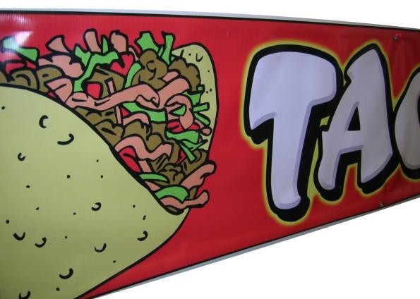 Taco Tacos Vinyl Banner Sign – Concession – 15oz Heavy Duty