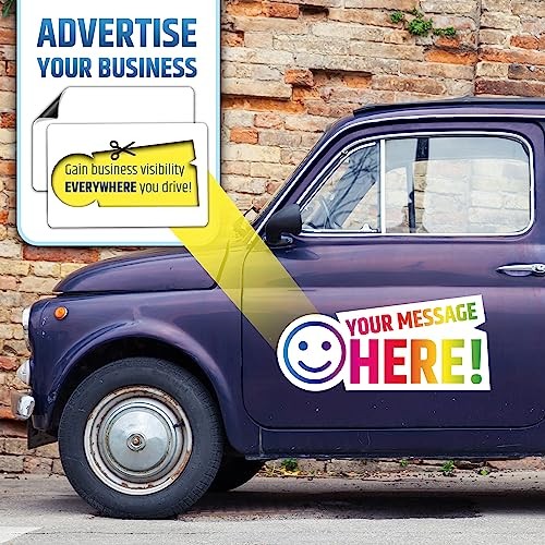 Premium Magnetic Car Signs (Blank) – Will Never Fly Off Your 18&Prime;x12&Prime;