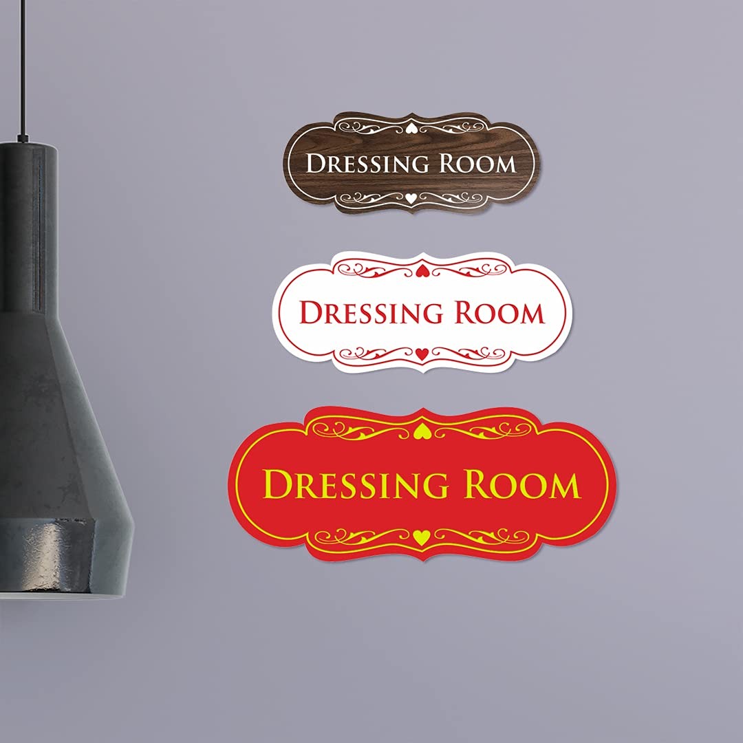 Designer Dressing Room Sign (Black Gold) – Medium 1 Pack
