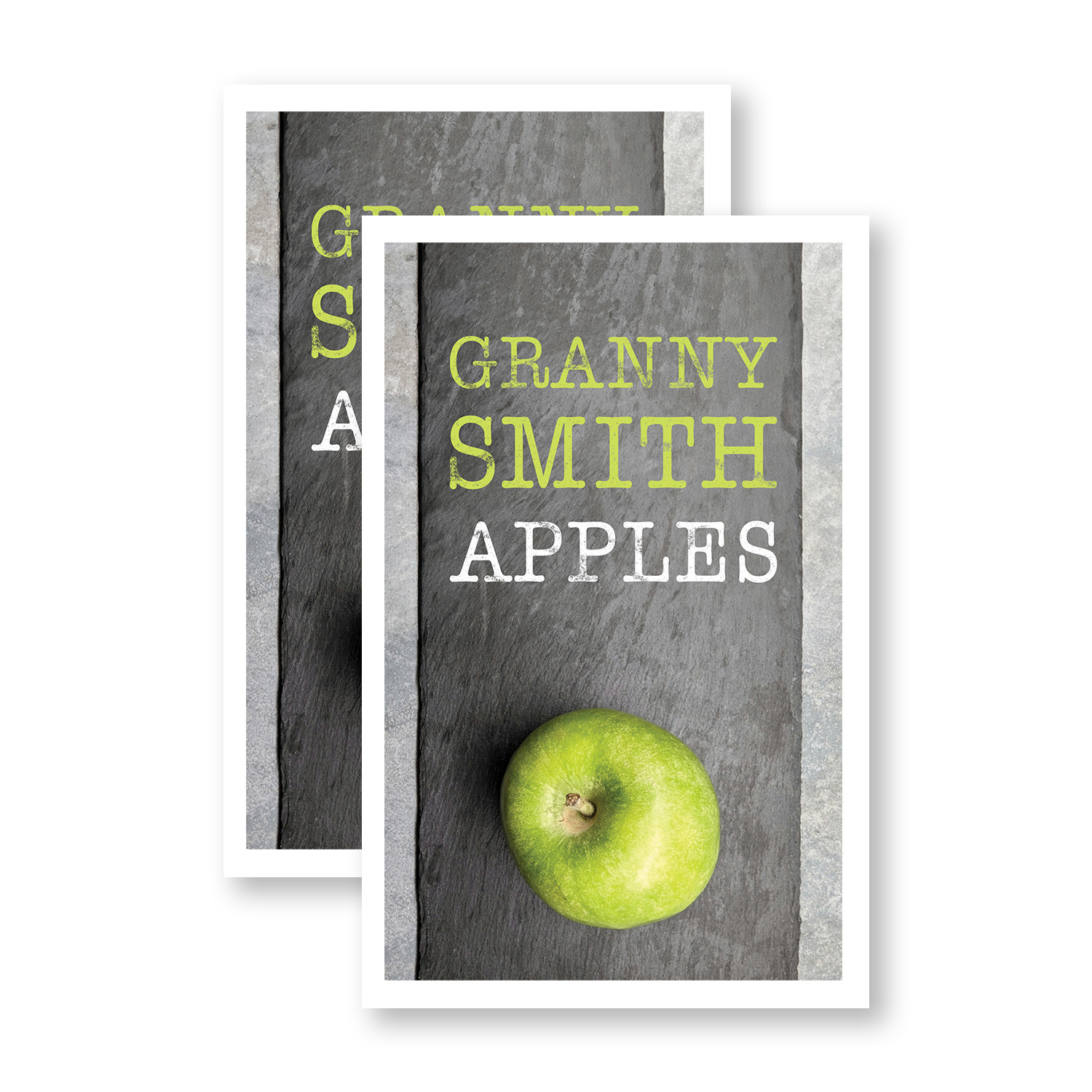 Granny Smith Apples Heavy Duty A-Frame Sidewalk Sign Crisp Juicy Farmers Market