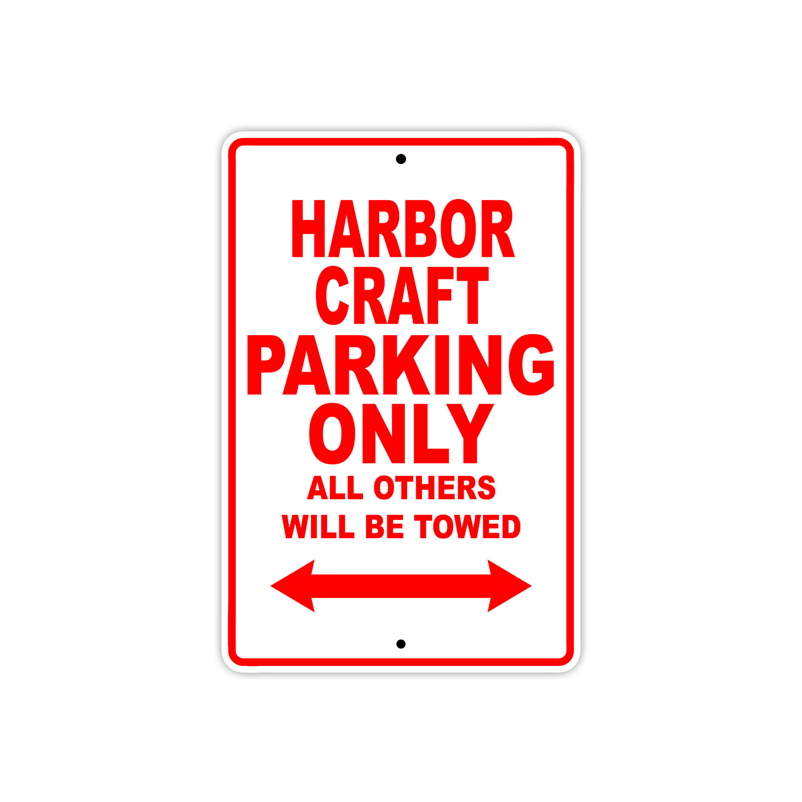 Harbor Craft Parking Only Boat Ship Decor Novelty Notice Aluminum Metal Sign