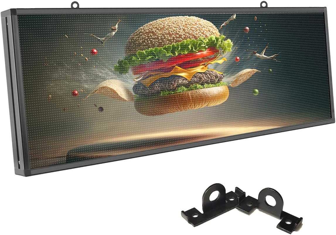 40 »x17 » Programmable LED Sign, WiFi/USB Control, Waterproof for Outdoor Use