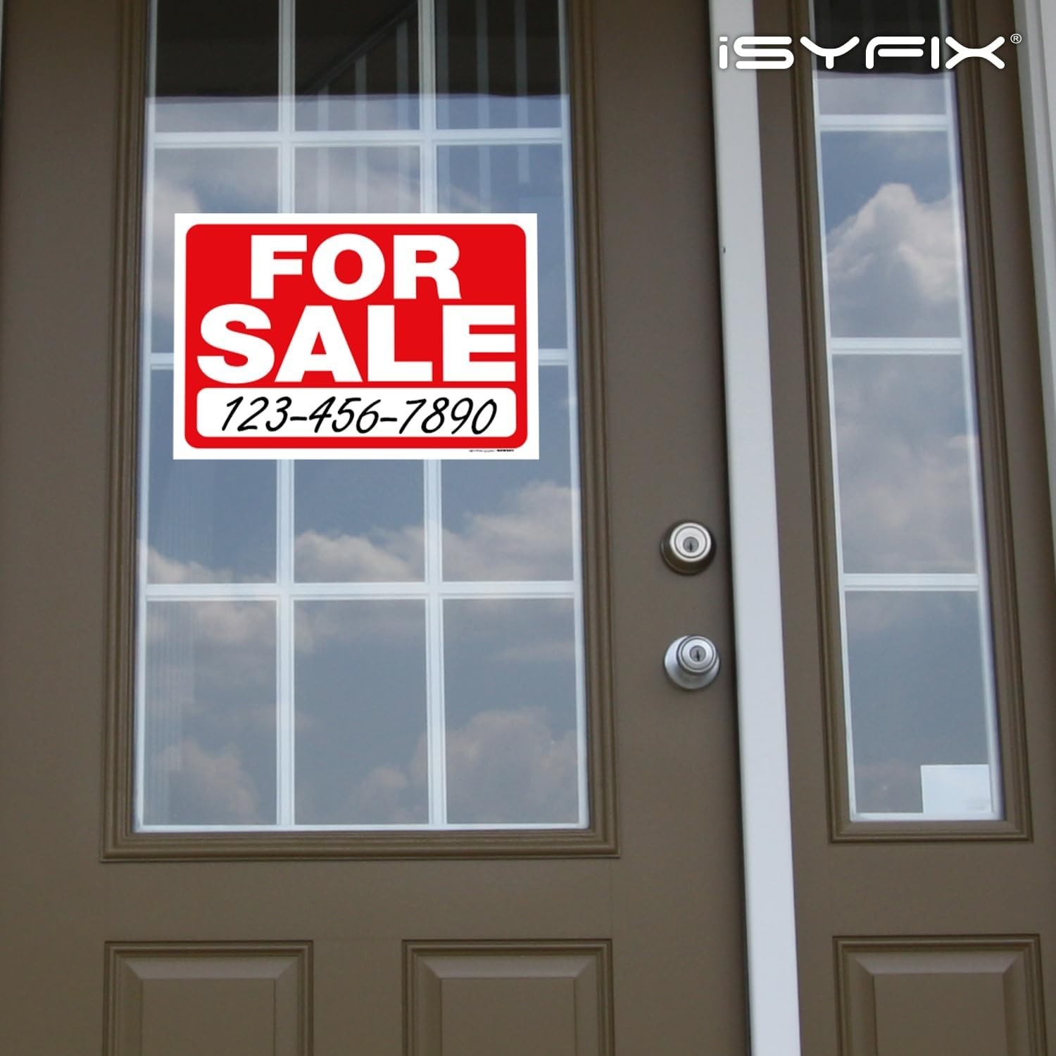 Set of 2 Weatherproof For Sale Sign Stickers – 14×10 Inch for Indoor/Outdoor