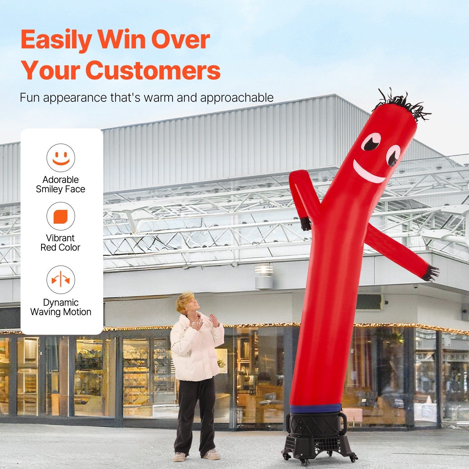 20ft Inflatable Waving Tube Man Air Dancer with 1HP Blower Fan Included