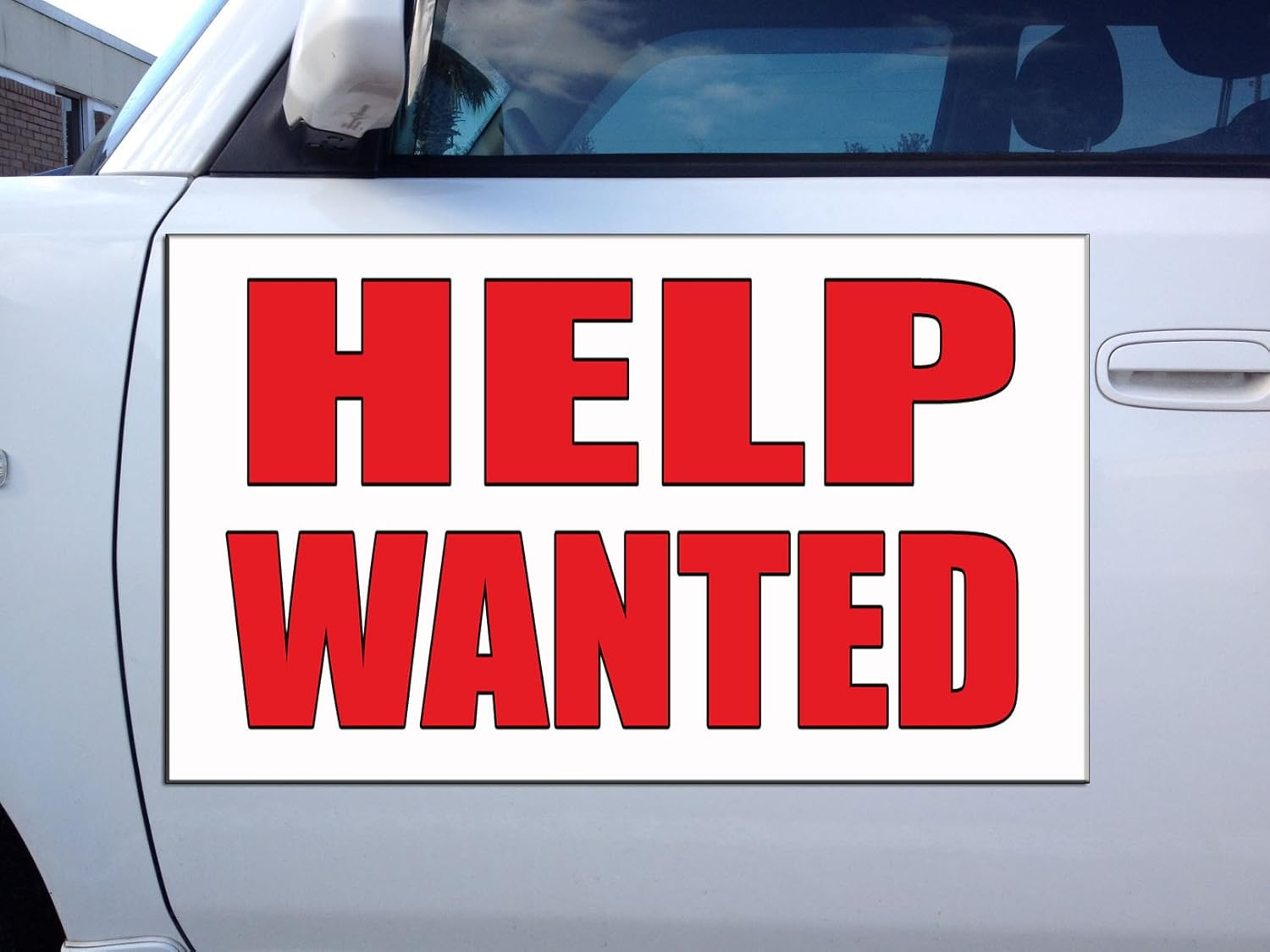Help Wanted Auto Body Shop Car Repair Car Door Magnet Sign 12X9 Inches Set of 2