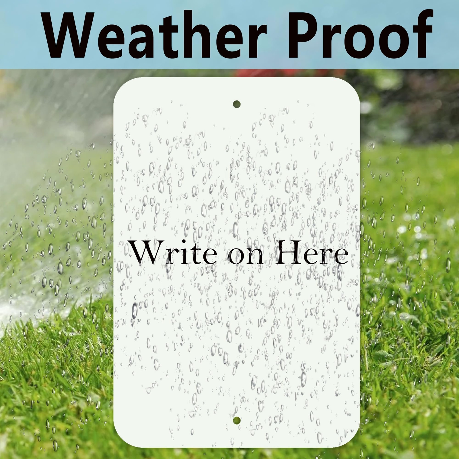 2-Pack 18×12-inch Blank White Metal Sign Reflective Rust-Free Aluminum