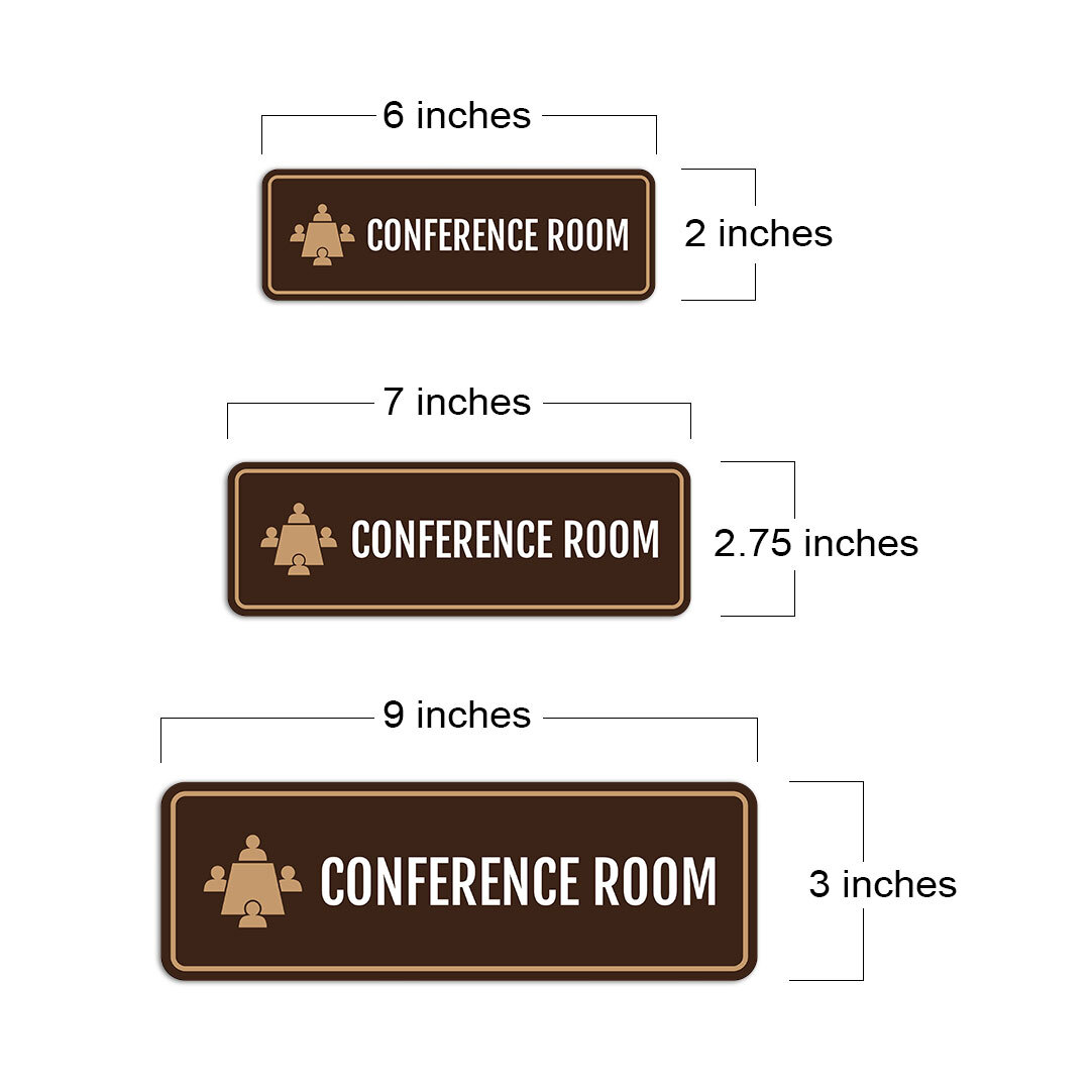 Standard Plus Conference Room Door or Wall Sign | Workplace and Office