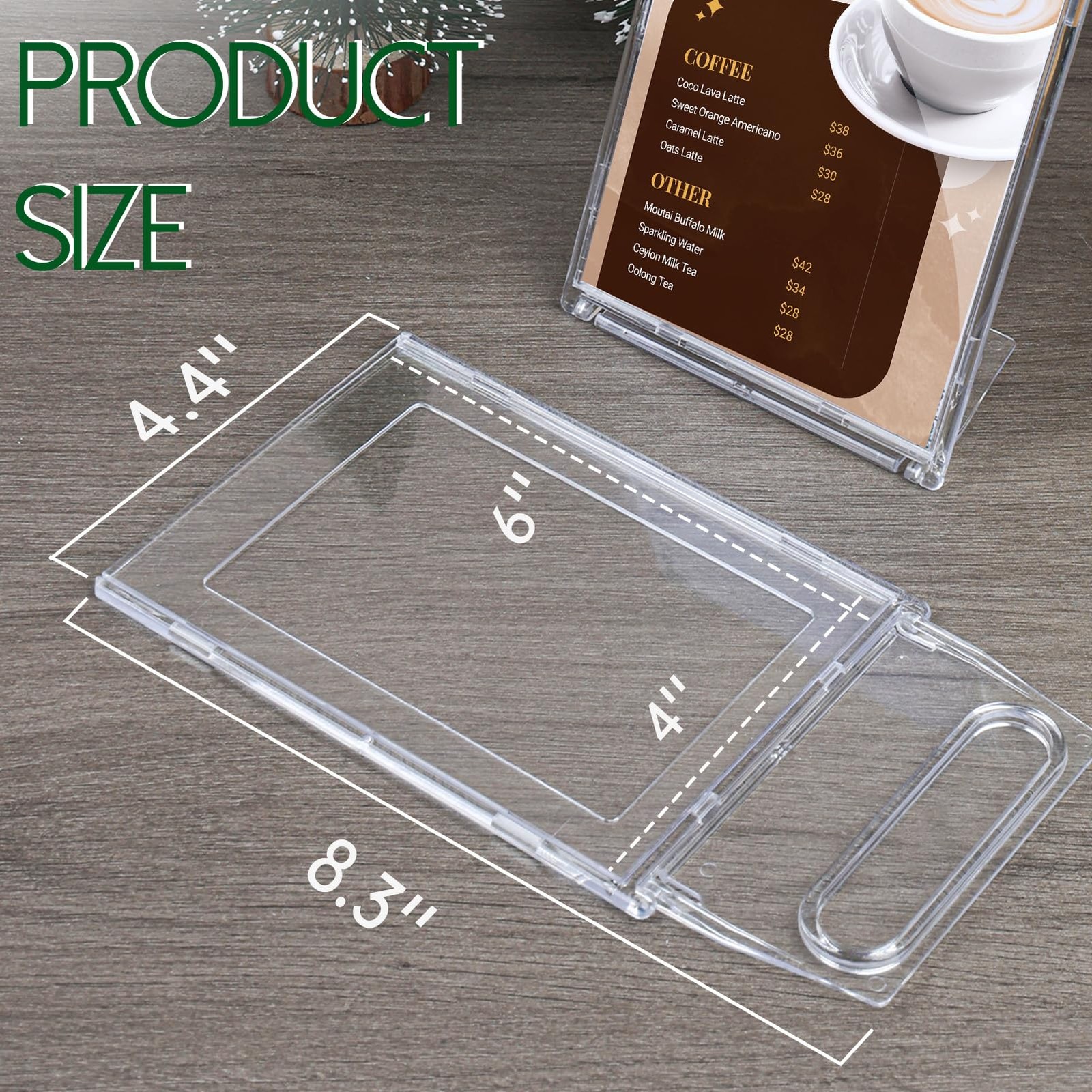 10 Pack 4×6 Inch Small Sign Holder Vertical Double-Sided Usage with Swivel Ba…