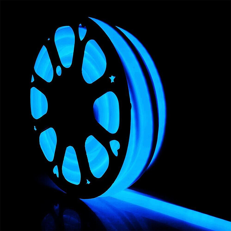 Blue 330ft 110V Waterproof LED Neon Rope Light Strip Outdoor DIYSign Lighting US