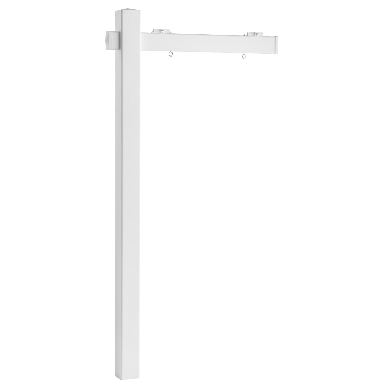 VEVOR Real Estate Sign Post PVC Realtor Yard Sign Holder 6 ft Tall White 2-Pack
