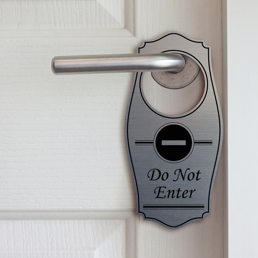 Signs ByLITA Do Not Enter Door Hanger