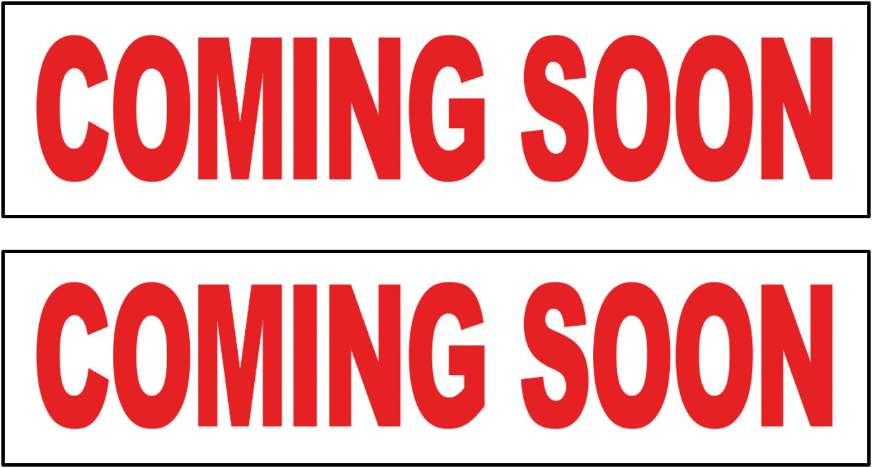 2 Pack 6×24 Inch COMING SOON Real Estate Rider Corrugated Plastic Sign wrb