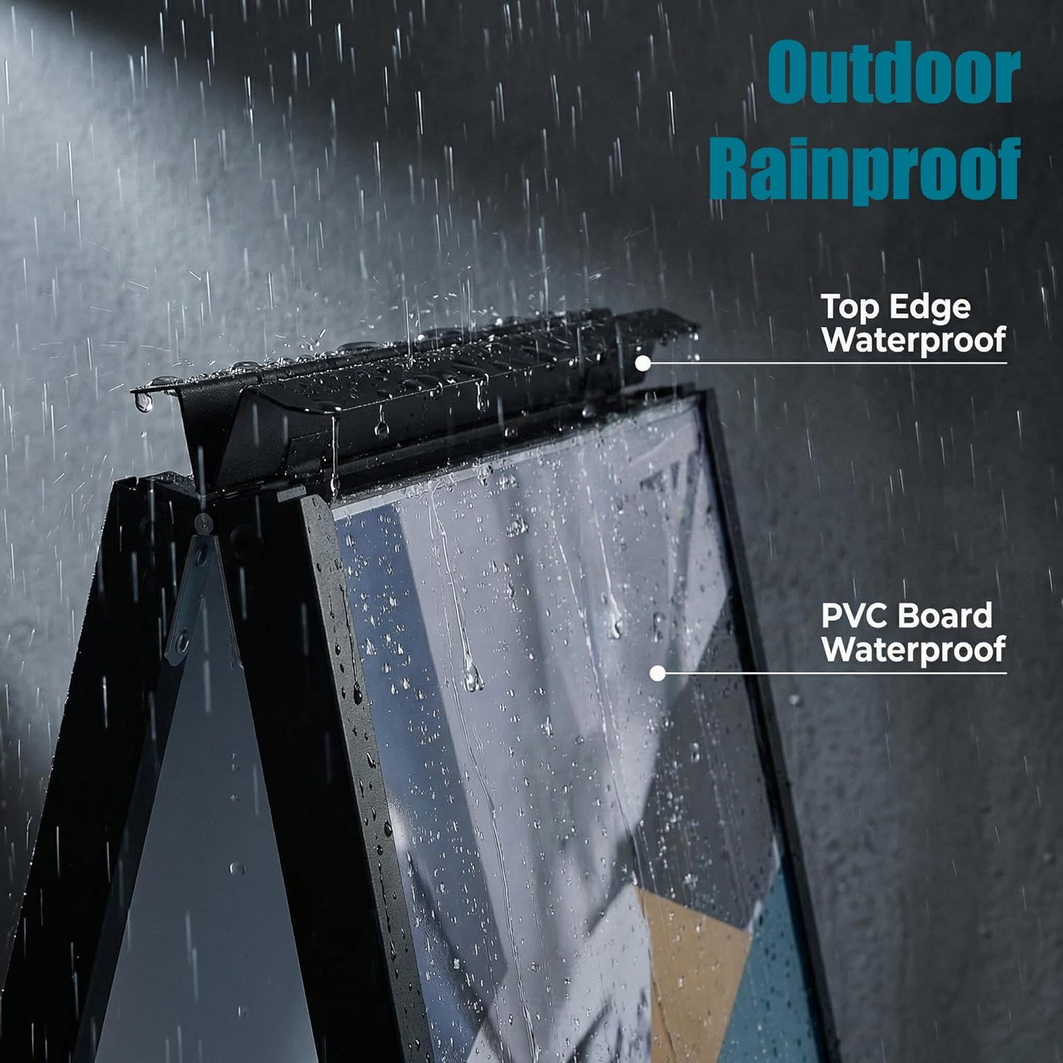 a Frame Sidewalk Sign 24X36 Inches Sandwich Board Signs Outdoor Heavy Duty Doubl
