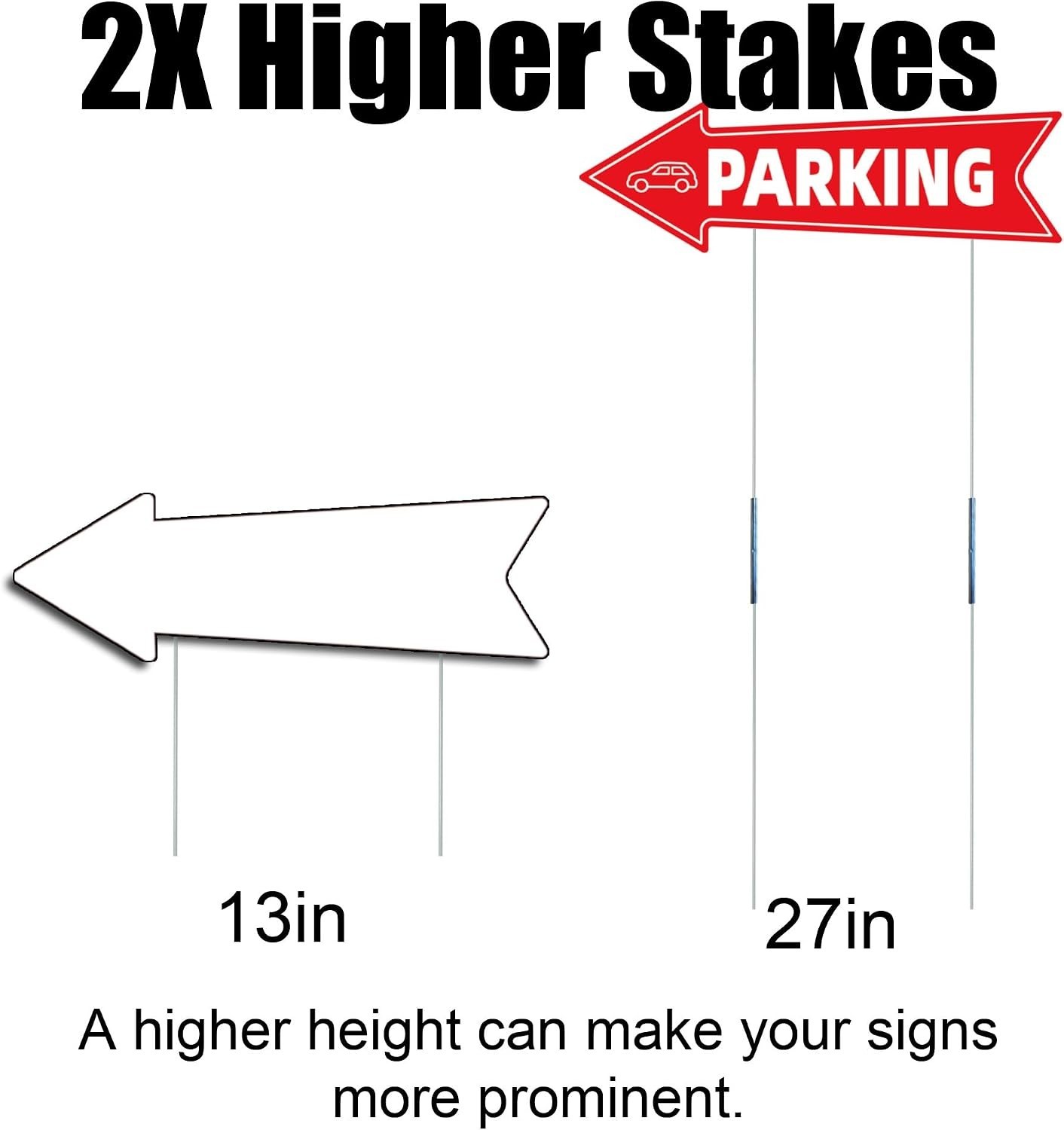 Weather-Resistant Red & White Parking Signs – Dual-Sided, 16×5 Inches, 3 Pack