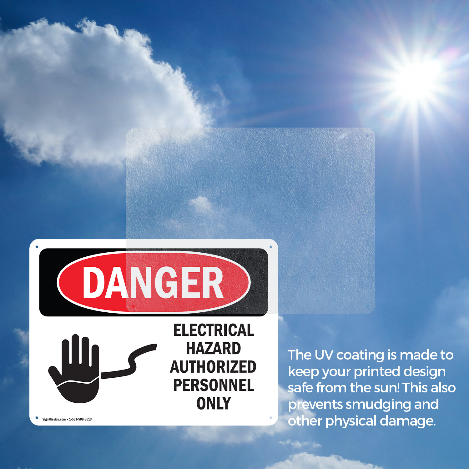 (2 Pack) Electrical Hazard Authorized Personnel Only OSHA Danger Sign Decal