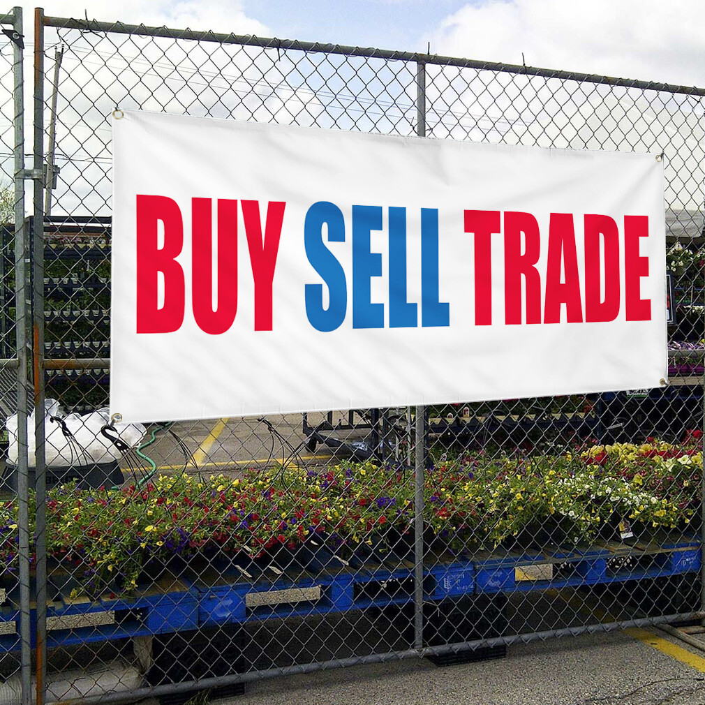 Vinyl Banner Multiple Sizes Buy Sell Trade Promotion Business Trade Shows