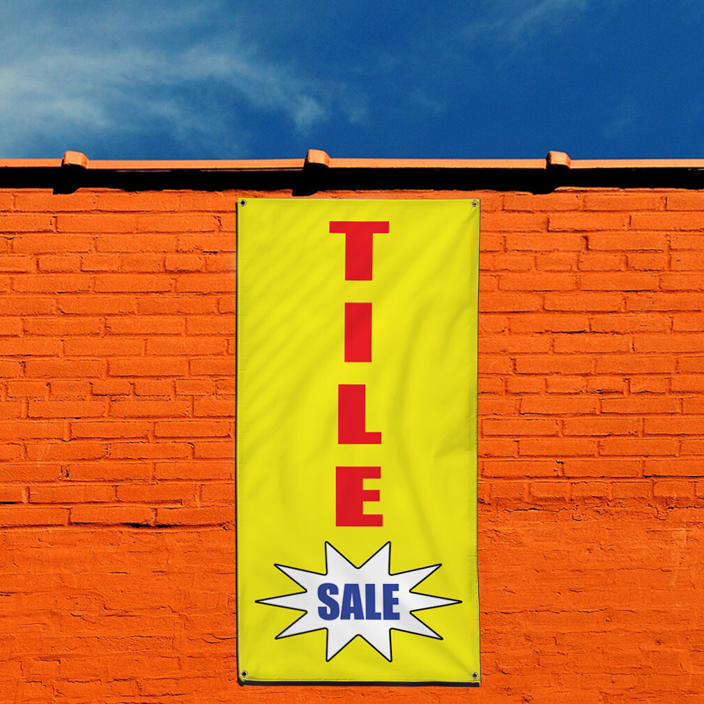 Vertical Vinyl Banner Multiple Sizes Tile Deal Promotion Business Business