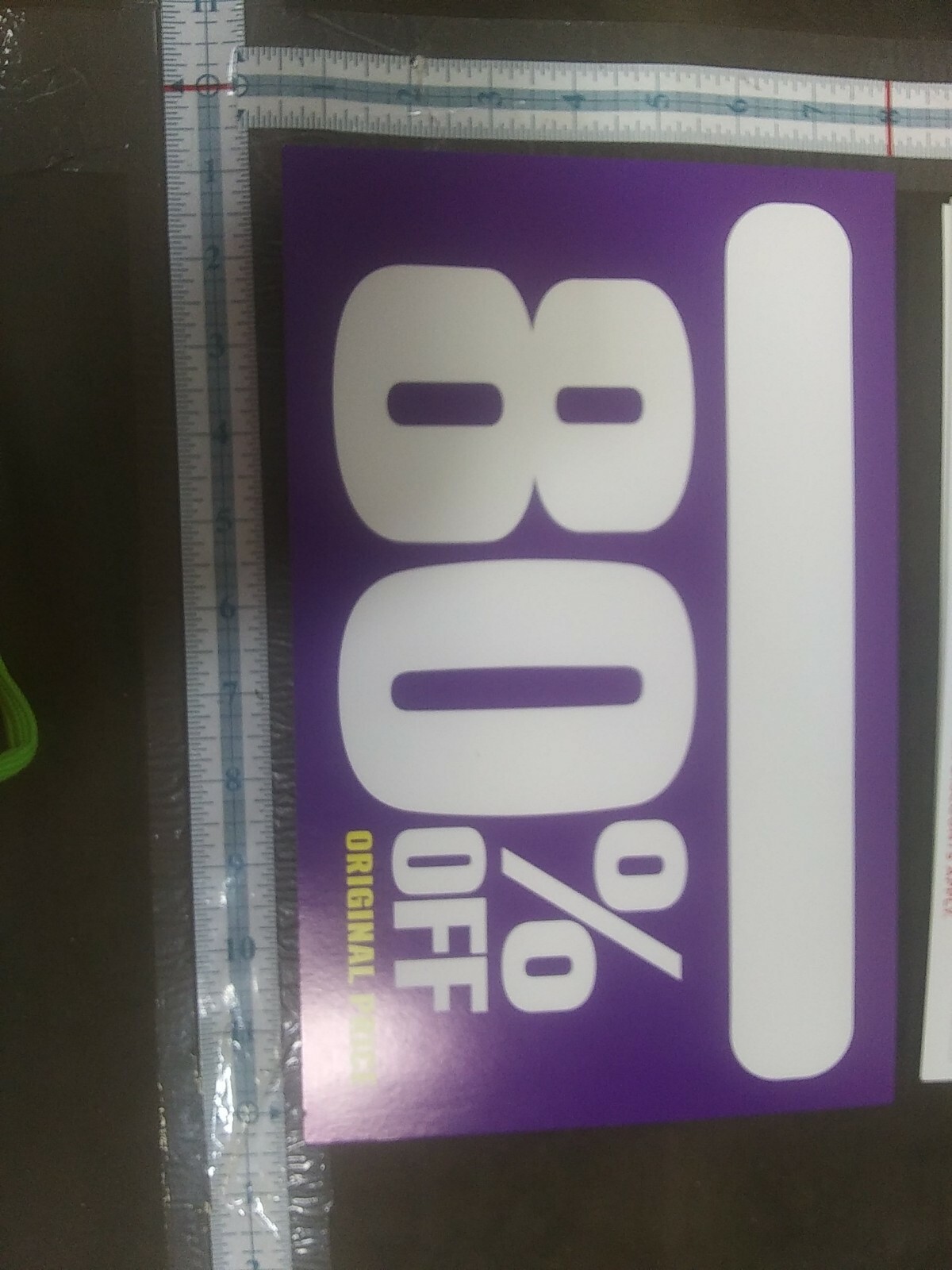 80+ Retail Store Discount Signs Clearance Mark Down 7in X 11in 80% + conversion