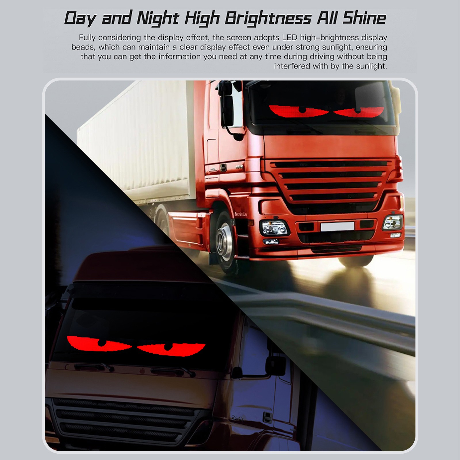 2-DIY Eyes Light For Windshield With Remote And APP Control BT Connect