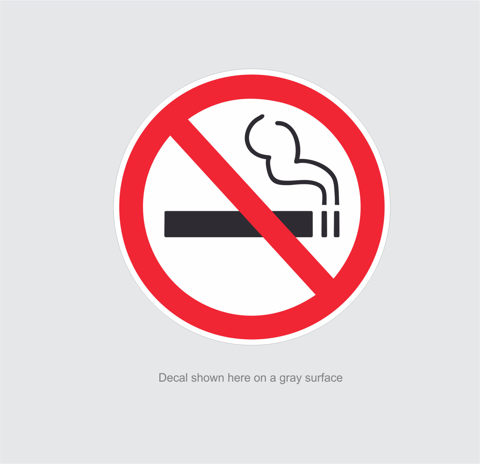20 – NO SMOKING stickers | white | 1.5&Prime; dia. | outdoor durable business signs