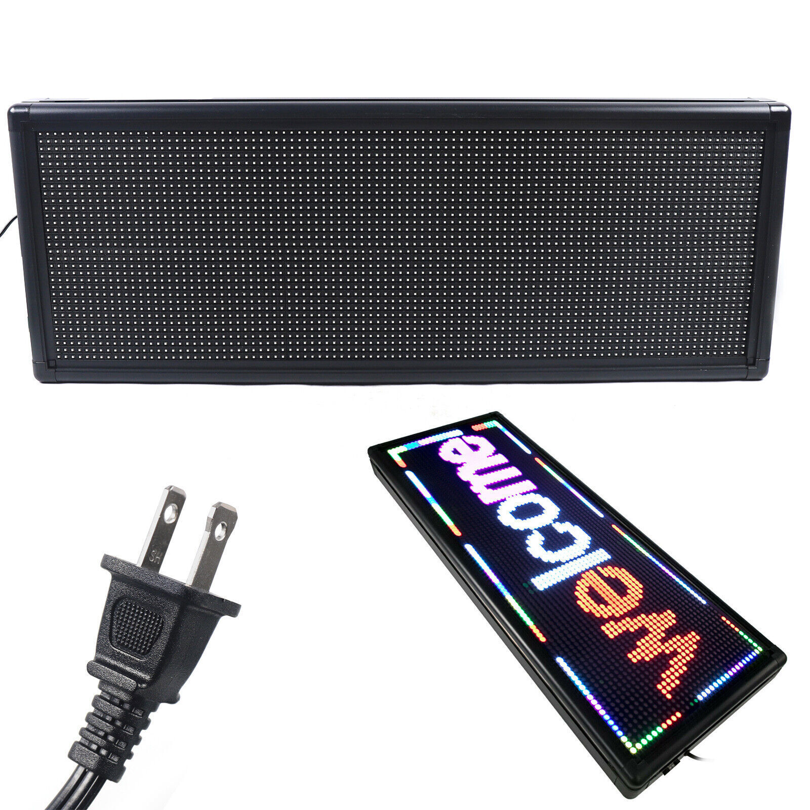 40&Prime;X15, 40&Prime;X8&Prime; LED Sign Indoor Scrolling Message Board 3/7 Color Programmable US