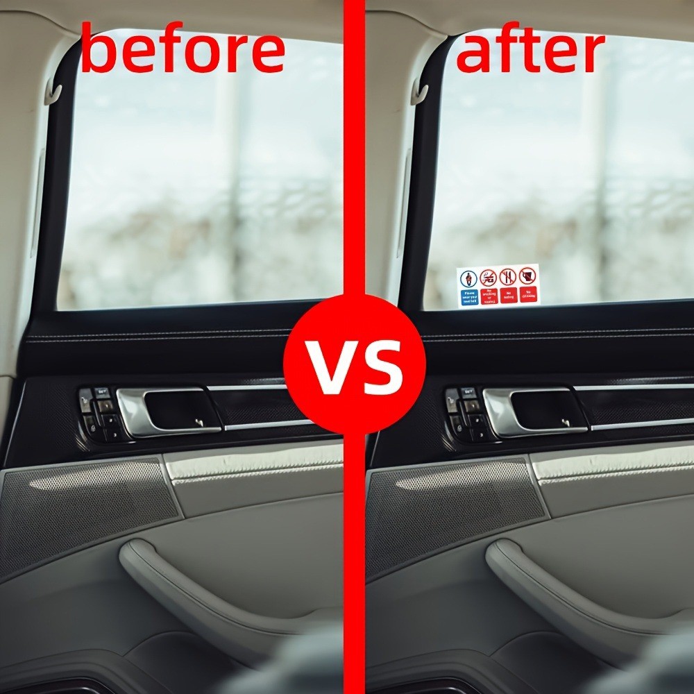 2x Matte PVC Car Sticker fits Rental Vehicles,Seat Belt Reminders,Vehicle Safety